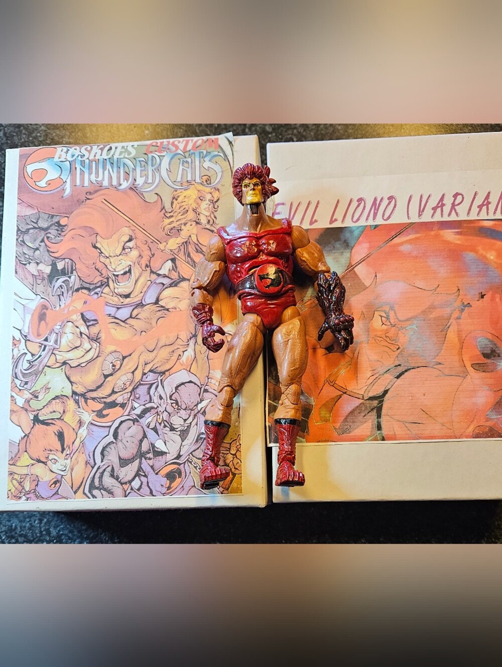 Thundercats Evil Lion-O Variant Custom Action Figure 1/1 Limited Ed Boskoes 7"